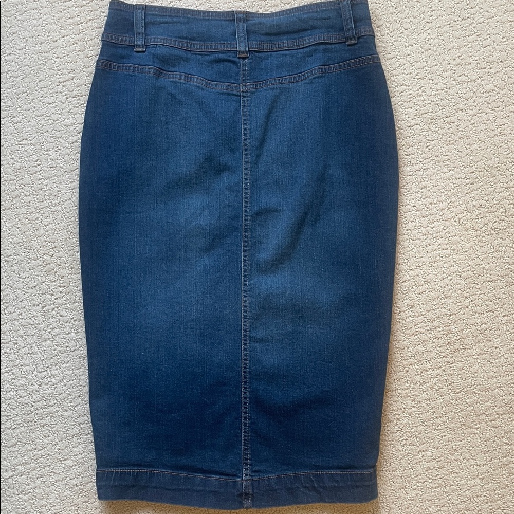 LIQUIDx Jeans Pencil Skirt - Picture 4 of 12